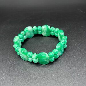 Faux Jade Beaded Bracelet Jewelry Accessory Casual Vacation Travel
